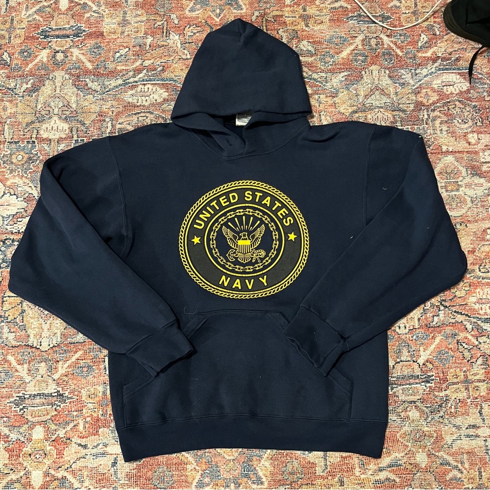 United States Navy Men's Hoodie - Navy Blue